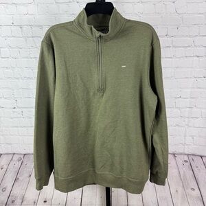 Benny Gold Green 1/4 Zip Up Sweatshirt Size Medium